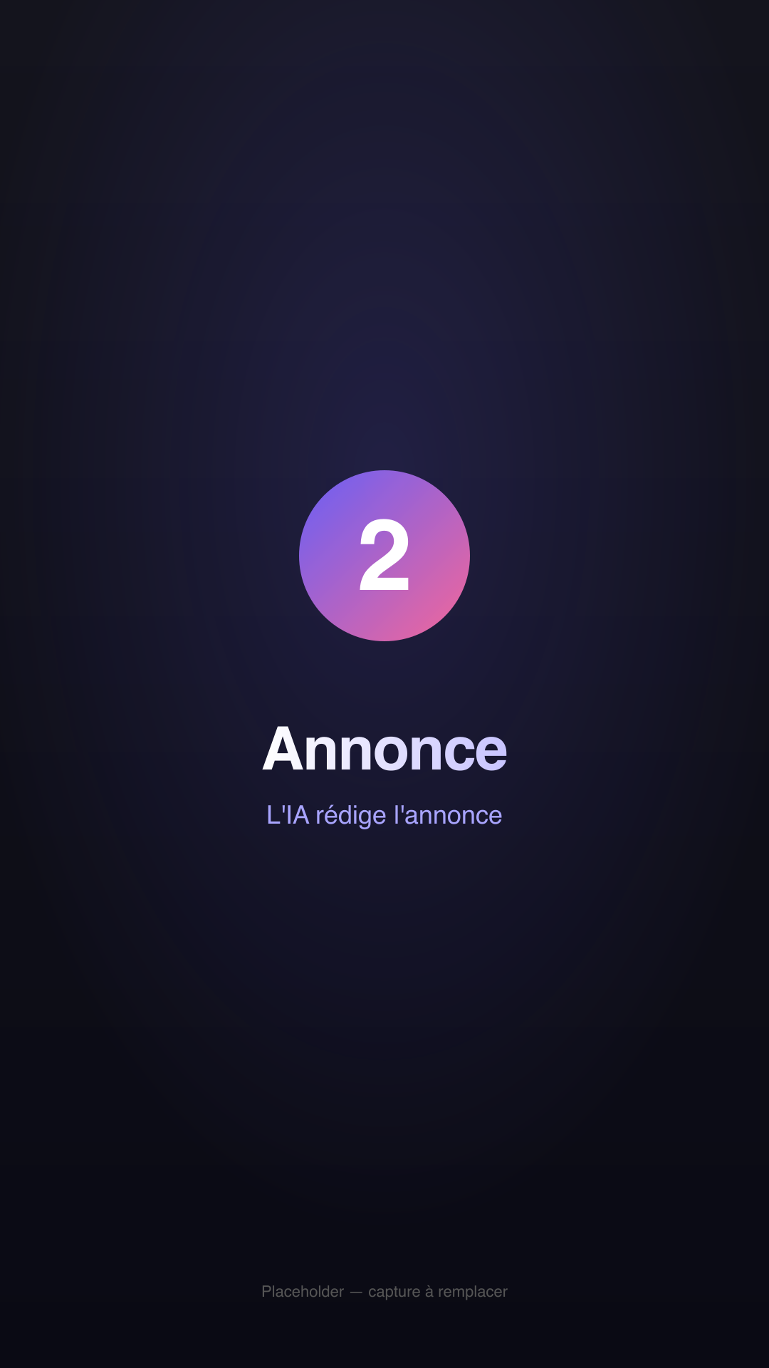 Annonce générée par l'IA